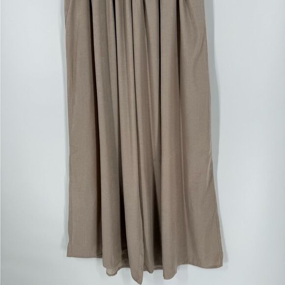 NWT Mulla Wide Leg Pleated Pants in Beige | Size Small - Picture 9 of 9